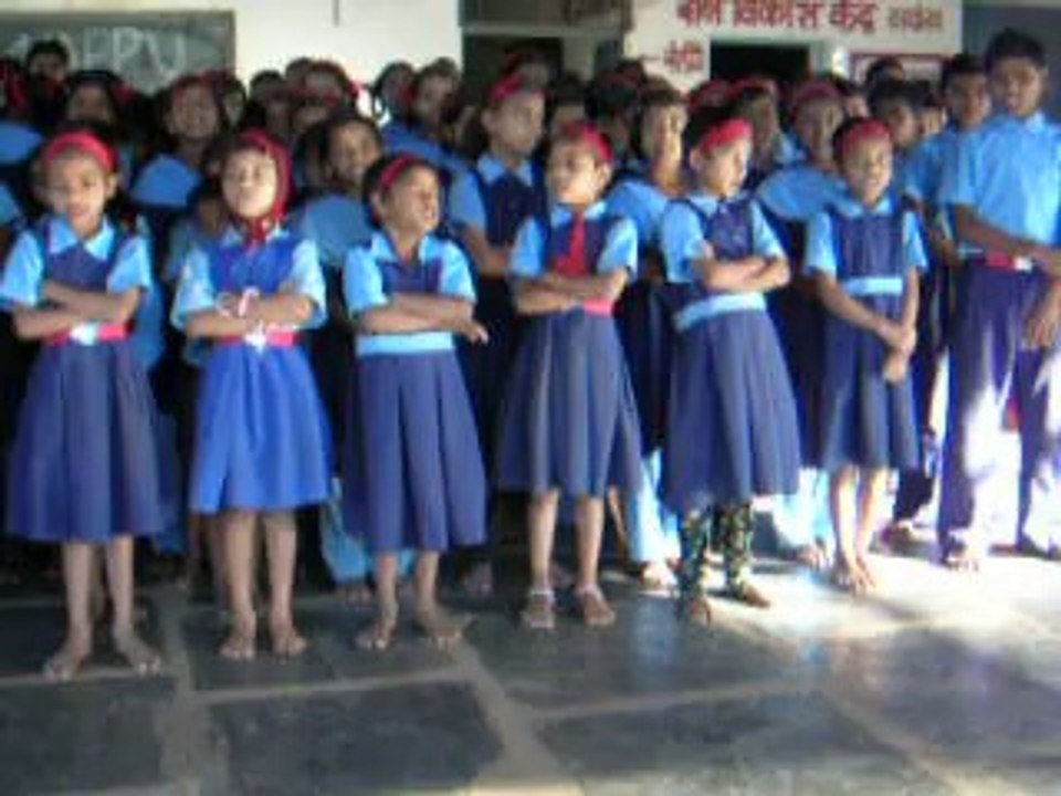 Accueil des enfants de l'orphelinat de Chikaldara, Inde 2007