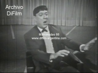 DiFilm - Jose Marrone en apertura contando chiste 1966