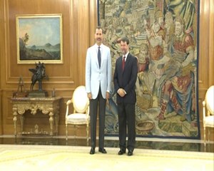 Rey recibe a investigador Pedro Alonso