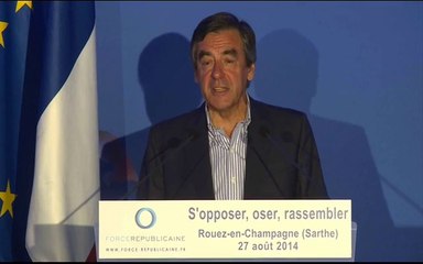 "S'opposer, Oser, Rassembler" discours de François Fillon à Rouez-en-Champagne le 27 août 2014