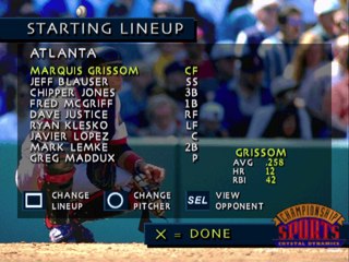 3D Baseball - 5 Minute Gameplay (1996) PSX/PS1