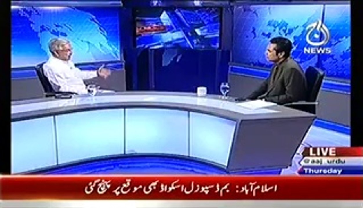 Live With Talat (Exclusive Interview With Khawaja Asif) – 28th August 2014