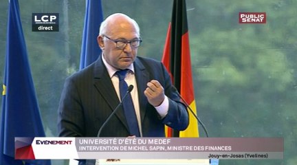 Intervention de Michel Sapin, Ministre des Finances - Evénements