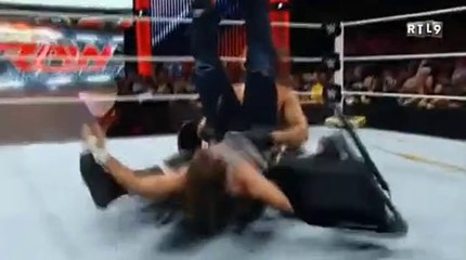 RTL9 RAW DEAN AMBROSE VS SETH ROLLINS FALL COUNT ANYWHERE