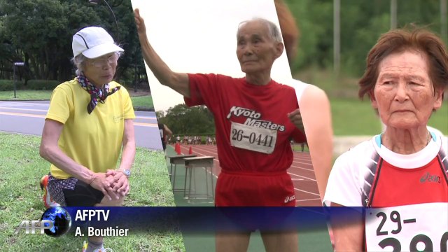 Los atletas centenarios de Japón