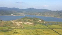 A view from the sky over Pyongyang