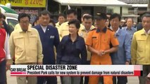 President Park to consider declaring Korea's southeast disaster zone after torrential rain