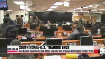 South Korea-U.S. annual military training ends one day early