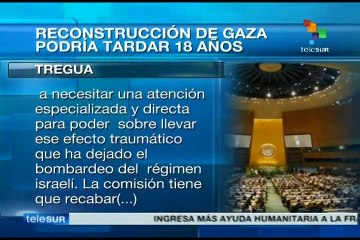 Reconstrucción de Gaza podría durar hasta 18 años