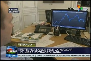 Pdte. de Francia pide a Eurozoana convocar a cumbre extraordinaria