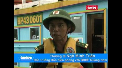 Đã cứu được 4 ngư dân gặp nạn trên biển