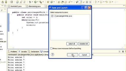 Belajar Pemrograman Java Bagian 9 - While