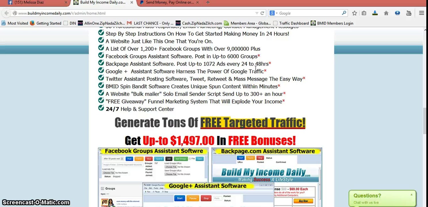 BUILD MY INCOME DAILY How I made $300 In One Day With BMID