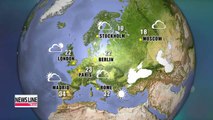 Temps on warm side nationwide, isolated showers in Seoul