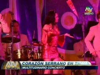 Corazón Serrano realiza multitudinario concierto en Tacna