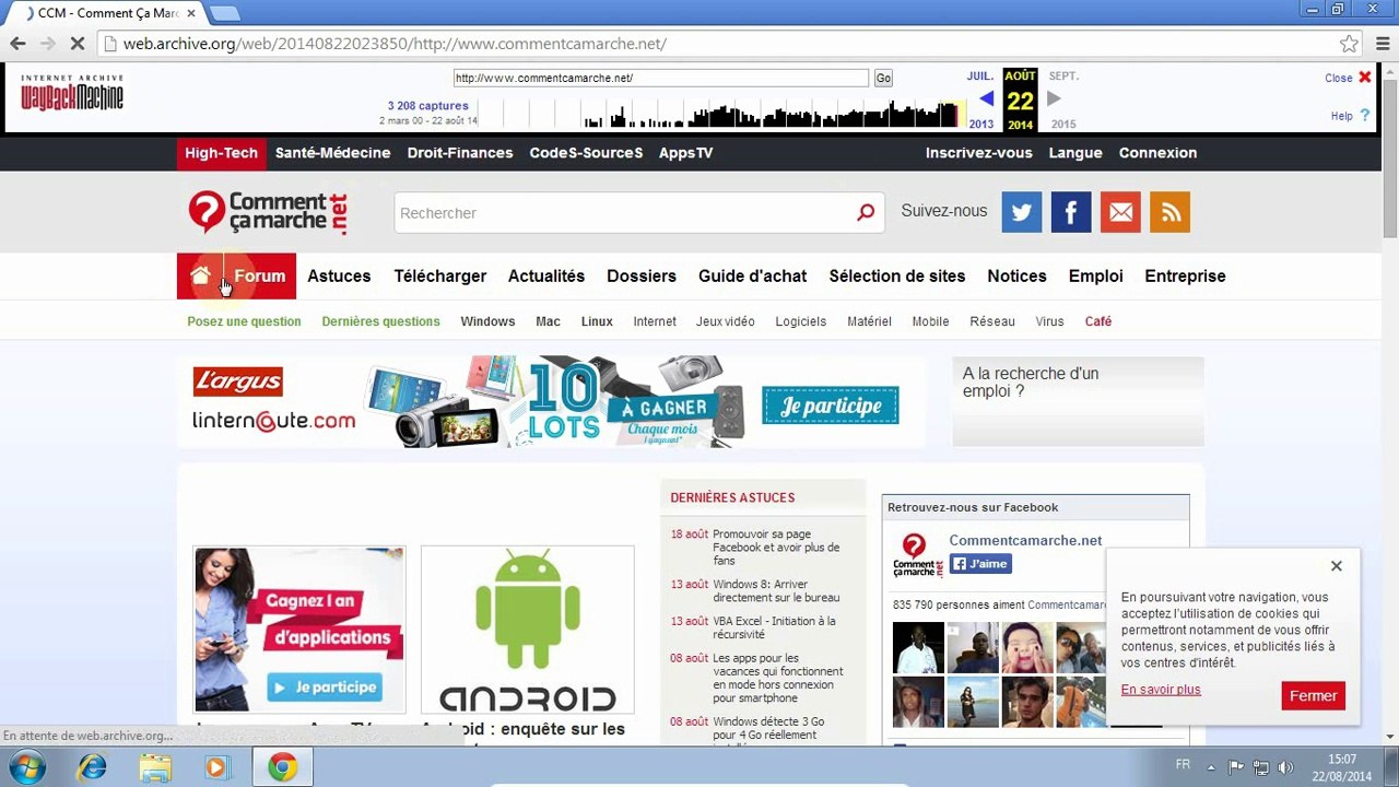 Astuce Internet - Remonter le temps avec la WayBack Machine