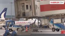 TC-TUR Uçağı Sabiha Gökçen'e İndi