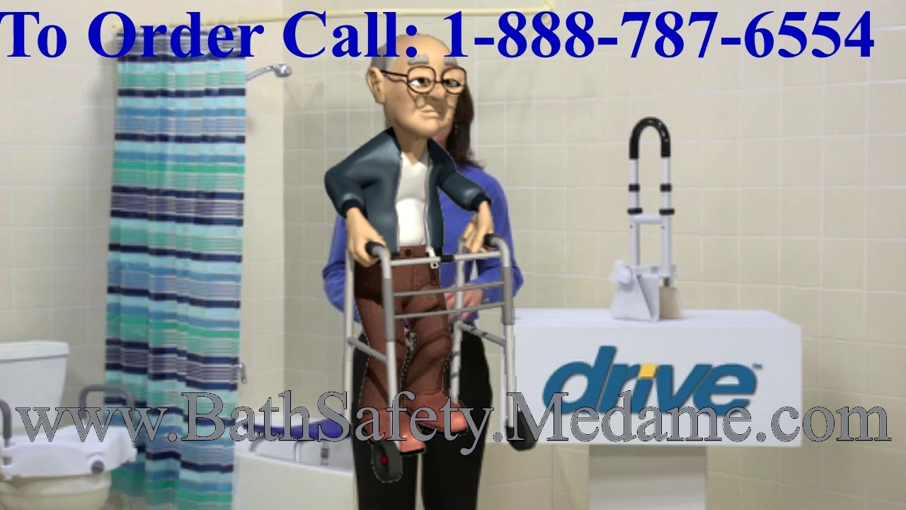 A Clamp-On Tub Saftey Rail