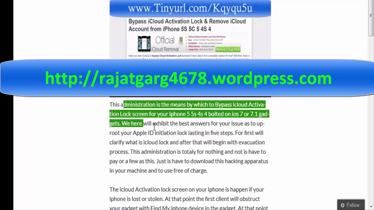 iCloud Activation Lock Bypass for iPhone 4s 5 5c Fully Working