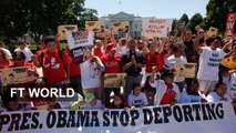 Protest over US immigration law