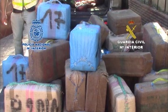 Incautados 2,8 toneladas de hachis en Marbella