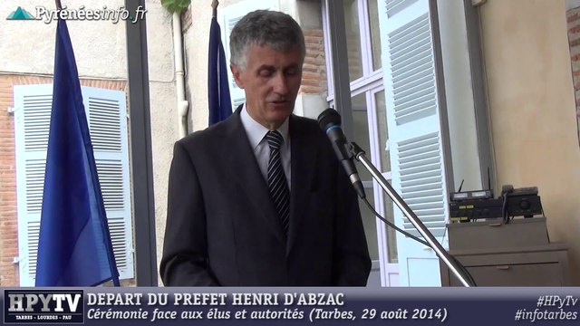 [HAUTES-PYRENEES] Départ du Préfet Henri d'Abzac (29 août 2014)