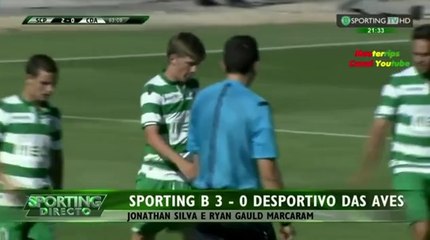 Ryan Gauld scores his first goal in Sporting Lisbon colours