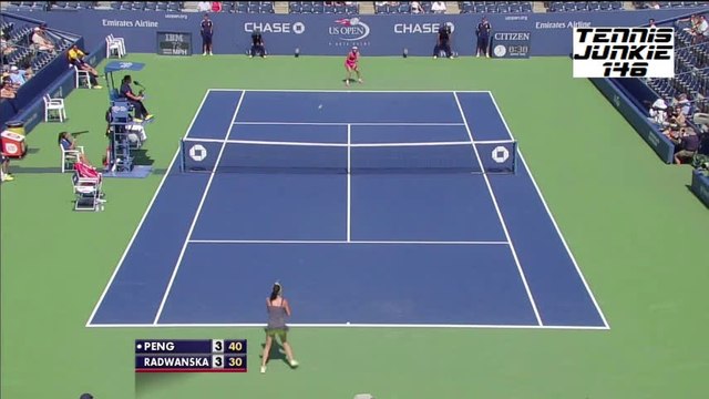 Shuai Peng vs Agnieszka Radwanska - US Open 2014 Highlights