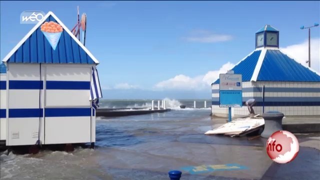 Littoral: La digue de Wimereux submergée