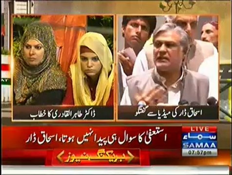 Ishaq Dar(PMLN) Media Talk - 29th August 2014