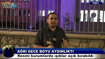 Ağrı'nın Gece Boyu Aydınlık Görüntüleri Nuh TV'ye Yansıdı