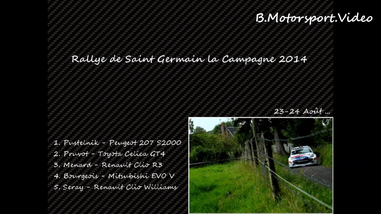 Rallye de Saint Germain la Campagne 2014