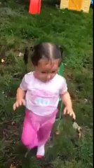2 Year Old Does The Ice Bucket Challenge!