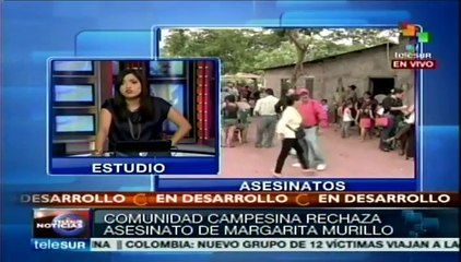 Acusan hondureños que asesinato de Margarita Murillo fue político