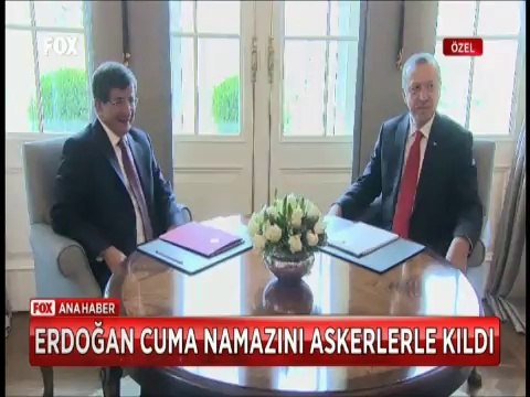 Cumhurbaşkanı Erdoğan Cuma namazını askerler ile kıldı