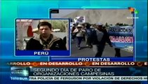 Campesinos de Arequipa continúan movilizándose contra proyecto minero