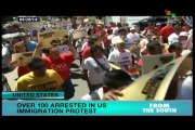 Hundreds arrested at White house immigration reform protest