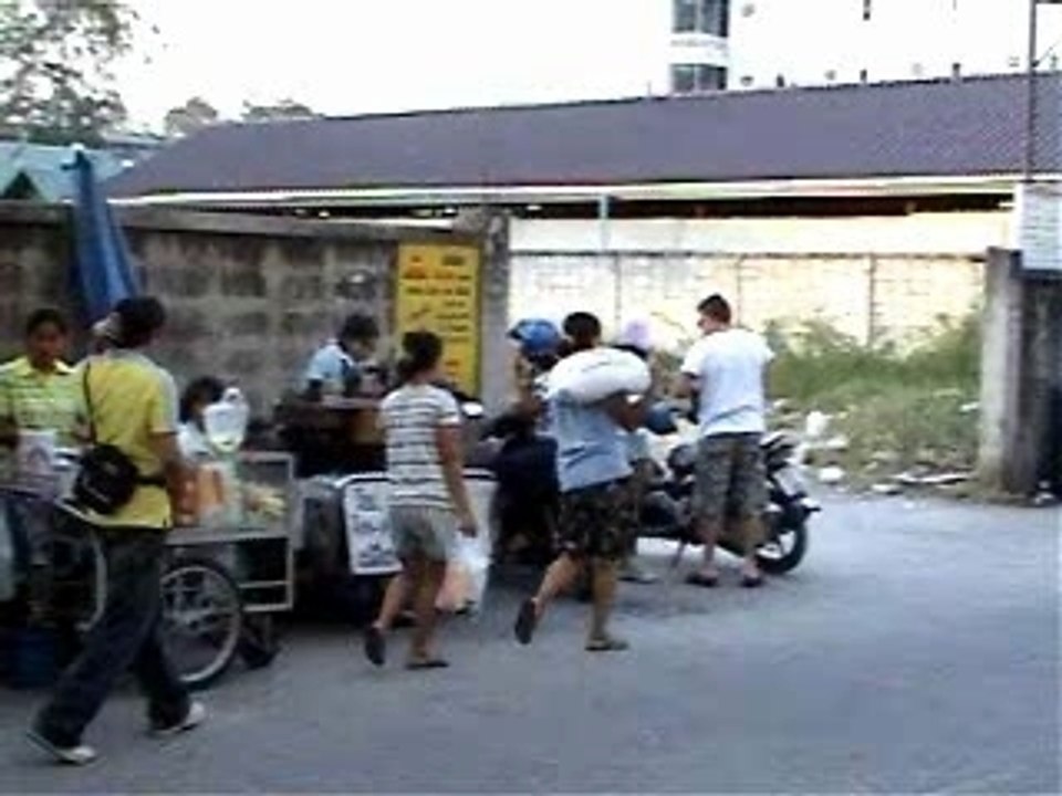 Restauration ambulante à Pattaya