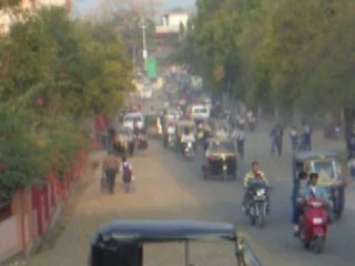 En route pour l'école d'Amravati, Inde 2007