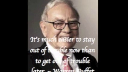Ron Sandack with Words of Wisdom From Mr. Buffet