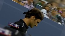 Roger Federer Hits Matosevic by Tweener Michael Jordan Laughs ( Hilarious)