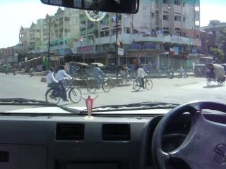 La ville de Nagpur, circulation urbaine, Inde 2007