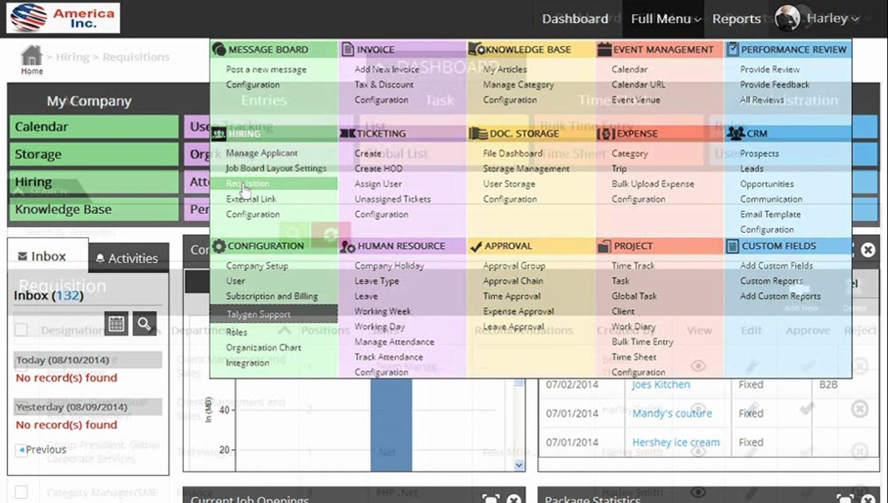 Add Requisition – Talygen