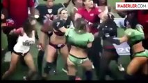 Kadın Futbol Maçında Kadınlar Birbirine Girdi