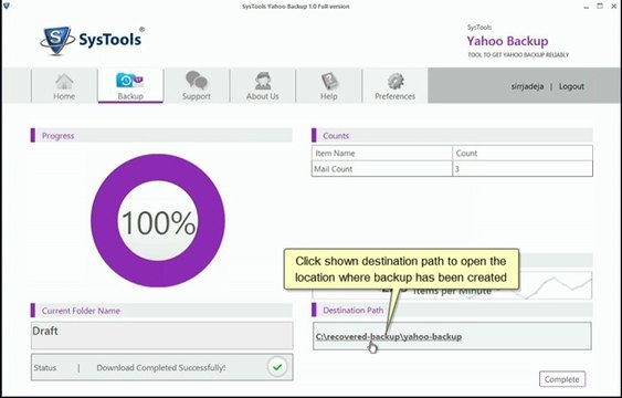 How to export Yahoo email folders to Outlook PST