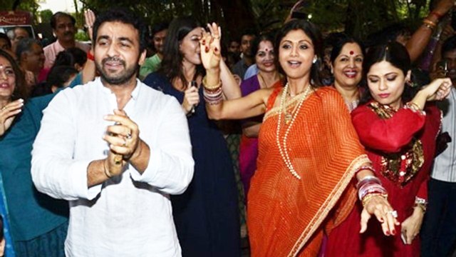 WATCH Shilpa Shetty DANCE At Ganpati Visarjan 2014 - Shilpa Shetty Ganesh Chaturthi 2014