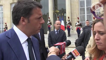 Скачать видео: Parigi - Dichiarazioni alla stampa del Presidente del Consiglio Matteo Renzi (30.08.14)