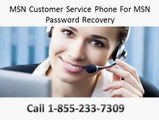 1-855-233-7309 Toll Free MSN Email Technical Support Phone Number