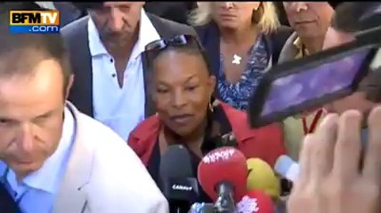 Christiane Taubira à la réunion des "frondeurs" du PS
