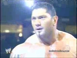 Batista returns destory mark henry